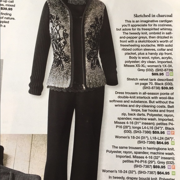 Coldwater C sweater ombré greys & soutached panels - Picture 2 of 9